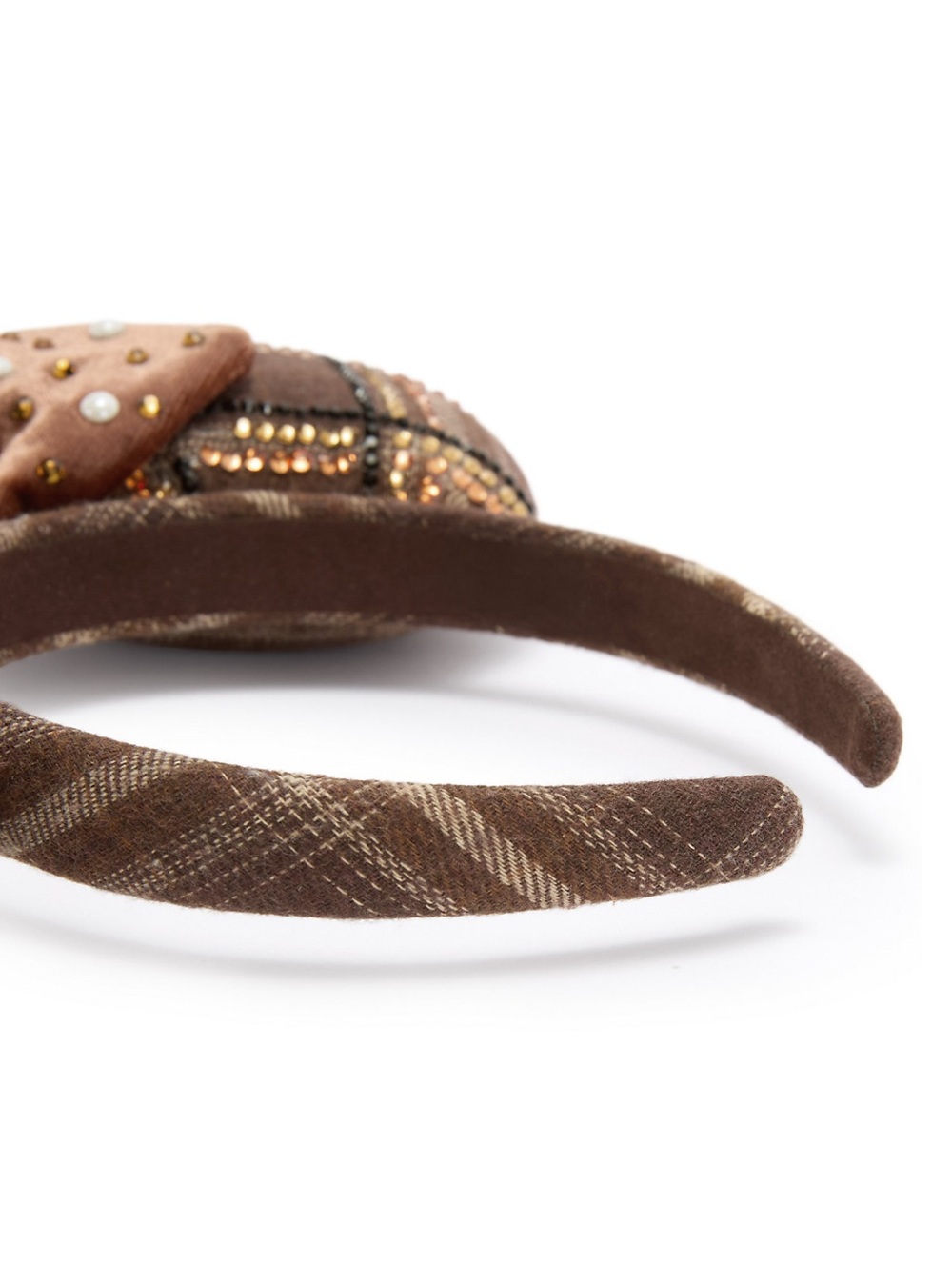 Minnie Mouse Plaid Ears Headband for Adults by BaubleBar - Picture 4 of 12